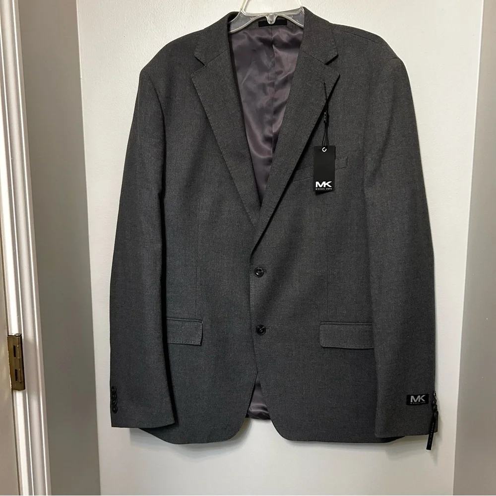 Michael Kors Sport Coat Mens 48L ‎ 42 W Modern Fit NWT Grey Gray Blazer Jacket